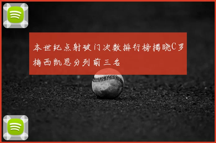本世纪点射破门次数排行榜揭晓C罗梅西凯恩分列前三名