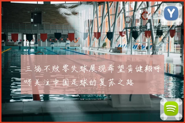 三场不败零失球展现希望黄健翔呼吁关注中国足球的复苏之路
