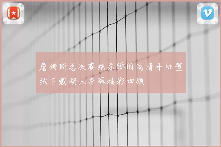 詹姆斯总决赛绝杀瞬间高清手机壁纸下载湖人夺冠精彩回顾