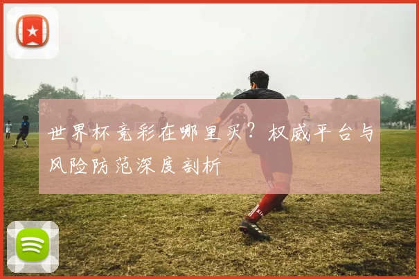 世界杯竞彩在哪里买?权威平台与风险防范深度剖析